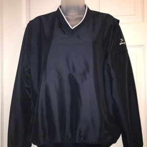 Navy blue Activa v neck golf windbreaker size S